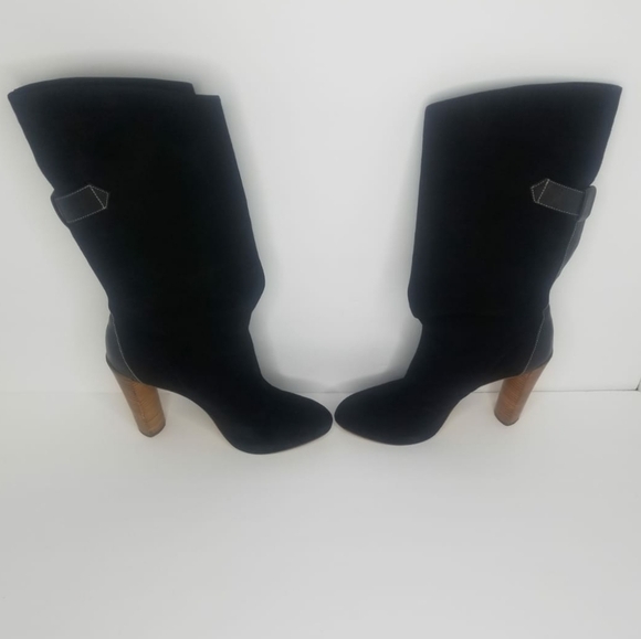 Boutique 9 BTGalen Black Suede Leather Boots 6.5 - Picture 4 of 14